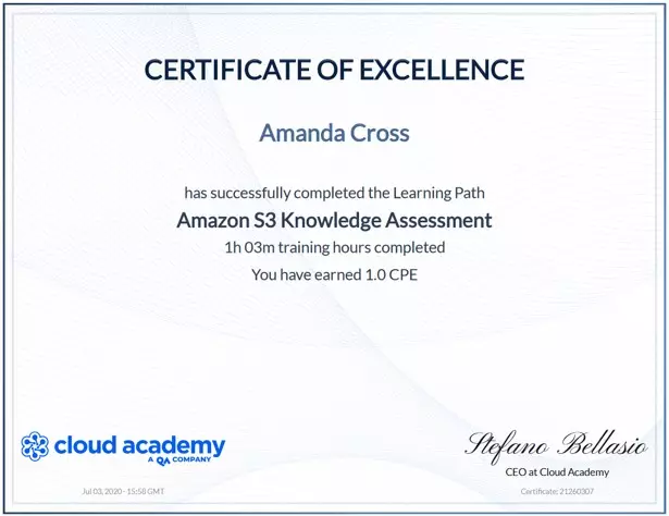 cloud academy certification