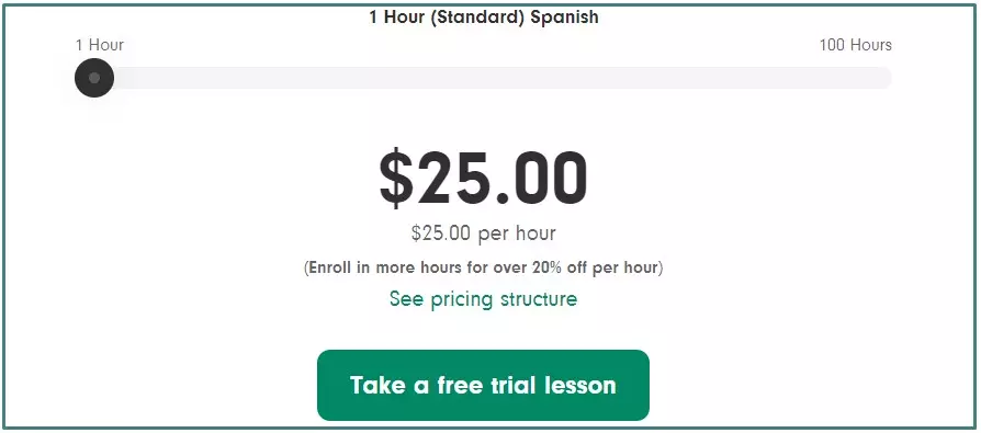 live lingua pricing