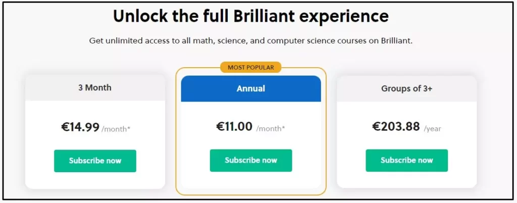 How Much Are Brilliant Courses
