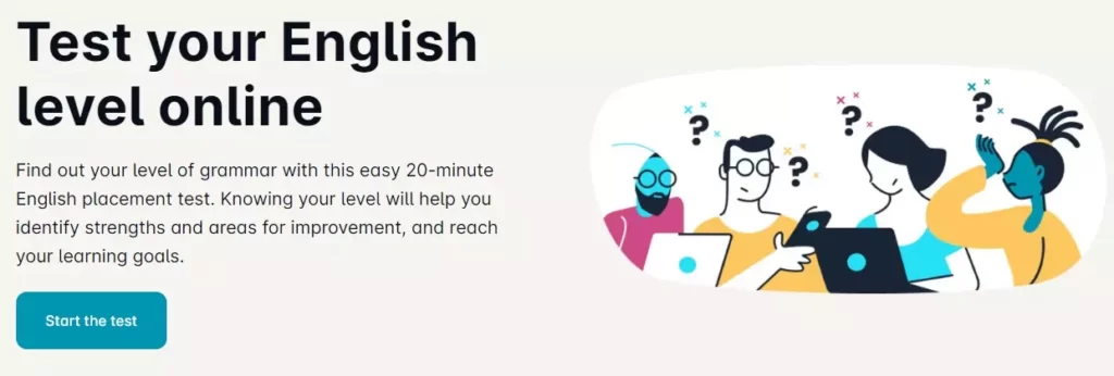 Test your English level online