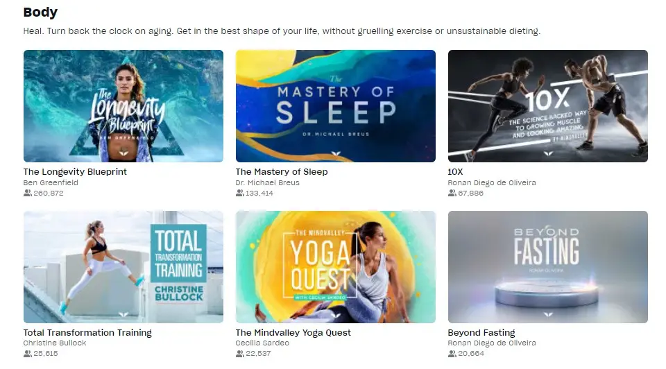 Most Popular Mindvalley Courses