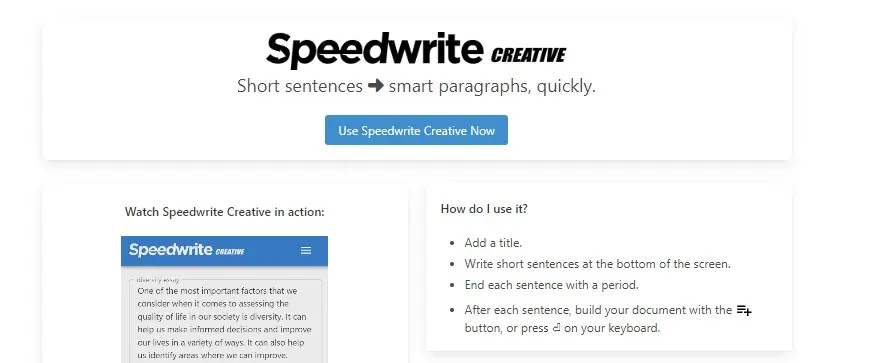 Speedwrite Creative