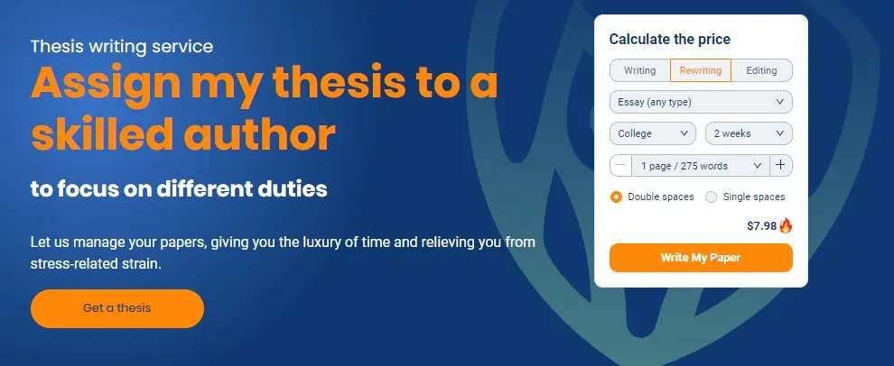 Thesis writing service