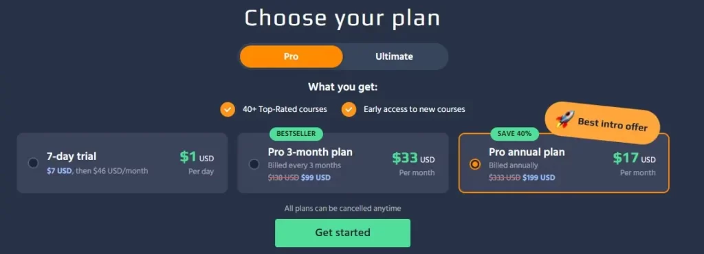 codefinity pro plan