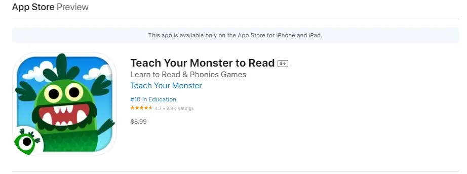 Teach Your Monster to Read 