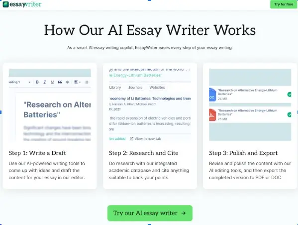 How Our AI Essay Writer Works

